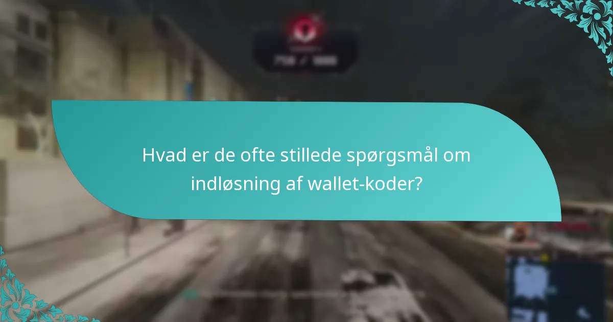 Hvilke almindelige problemer opstår under indløsningsprocessen for wallet-koder?
